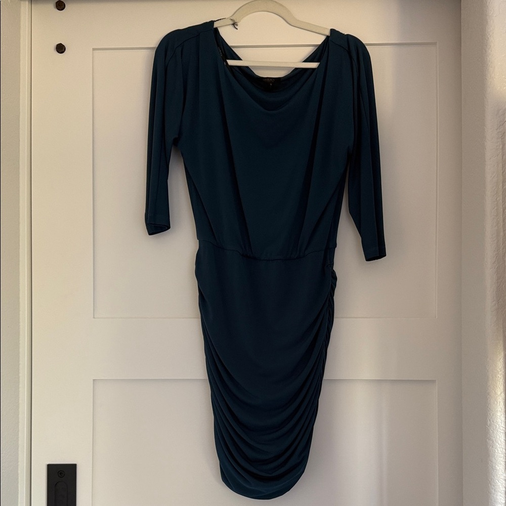 Elegant Long Sleeve Teal Dress